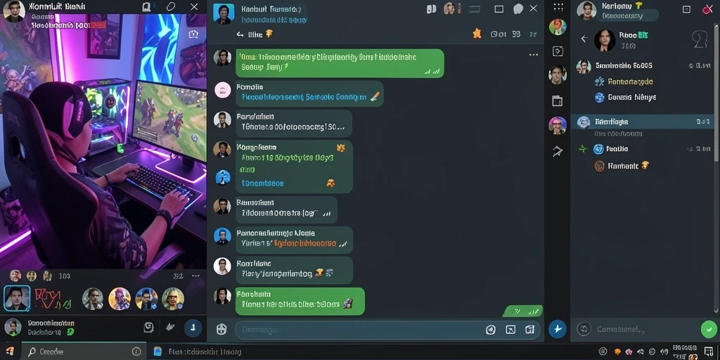 Gambaran fitur sosial, memungkinkan interaksi antar pemain.