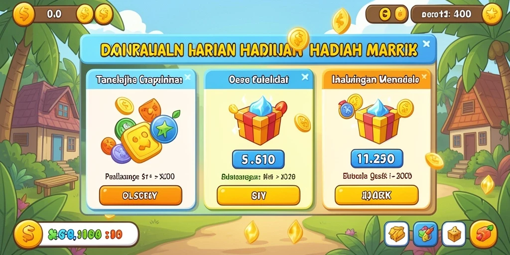Tangkapan layar menunjukkan tantangan yang harus dihadapi pemain.
